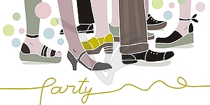 Party scene - vector image