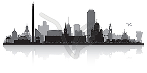 Yekaterinburg Russia city skyline silhouette - vector clip art