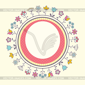 Baby shower card template - vector clipart