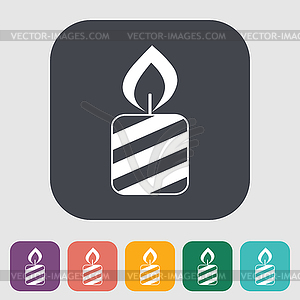 Candle - vector clipart / vector image