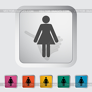 Female gender sign - vector clipart