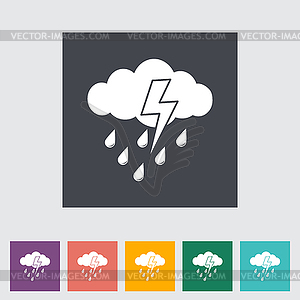 Storm icon - vector image