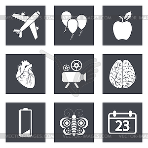 Icons for Web Design and Mobile Applications set  - vector clipart