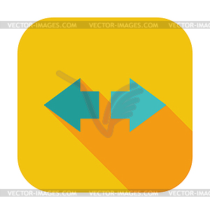 Arrow flat icon - vector EPS clipart