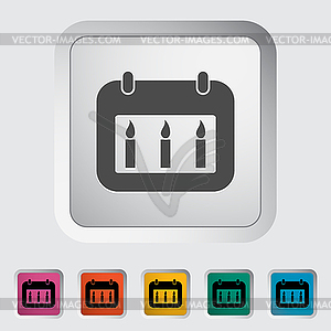 Calendar icon - vector image