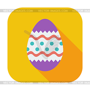 Easter Egg single icon - vector image