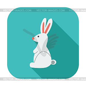 Rabbit single icon - vector image