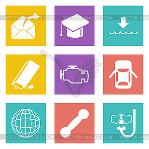 Icons for Web Design set 17 - vector image