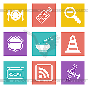 Icons for Web Design set 24 - vector image