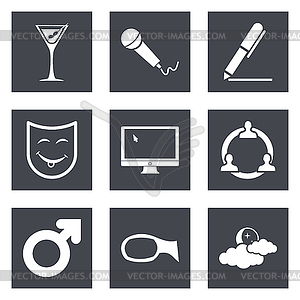 Icons for Web Design set 21 - vector image