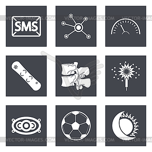 Icons for Web Design set 40 - vector clipart