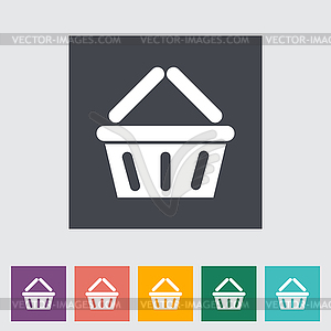 Basket for products - vector image