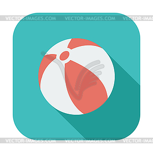 Beach ball - vector clipart