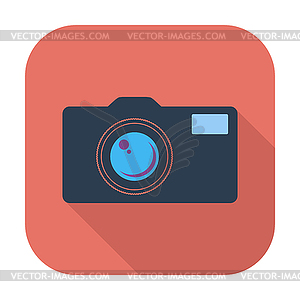 Icon vintage camera - vector clipart