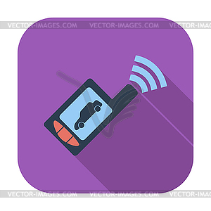 Remote control flat icon - vector clipart