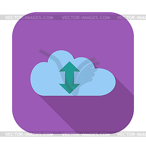 Cloud computing icon - vector image