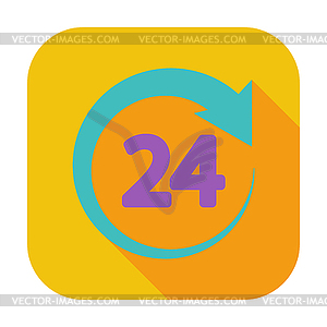 Hours 24 - vector image