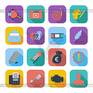 Color flat icons  - vector image