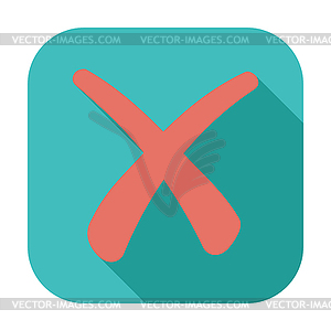 Delete button - vector clip art