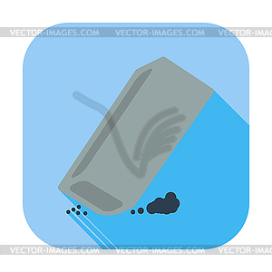 Eraser - stock vector clipart