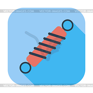 Automobile shock absorber single icon - vector image