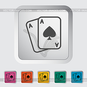 Play card - vector clip art