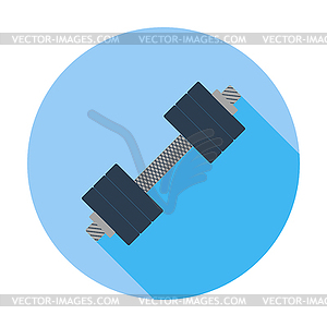 Dumbbell icon - color vector clipart