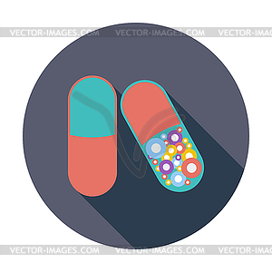 Pills icon - vector clip art