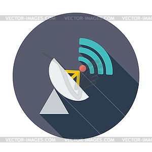 Satellite antenna - vector clipart / vector image