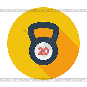 Sport weight single icon - vector clipart