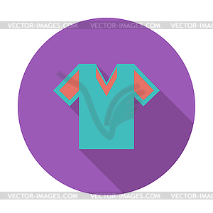 T-shirt single icon - vector clip art