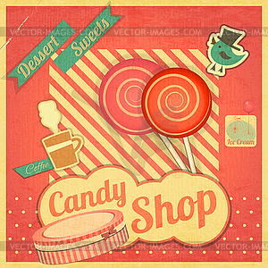 Candy Sweet Shop - vector image