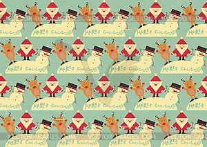 Christmas Seamless Background - vector clipart