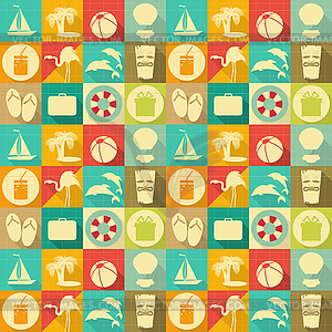 Travel Seamless Background - vector clip art