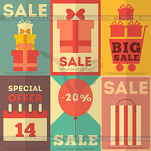 Sale Posters Collection - vector image