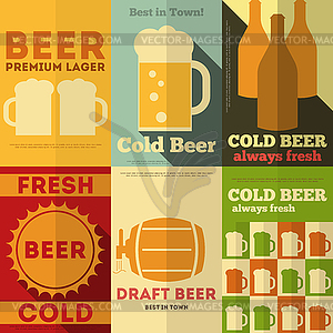 Beer Posters - vector image