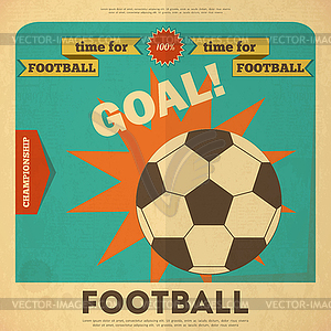 Football Poster - vector clipart