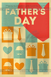 Father`s Day - stock vector clipart