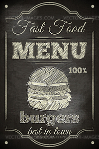 Burger Menu - vector clip art