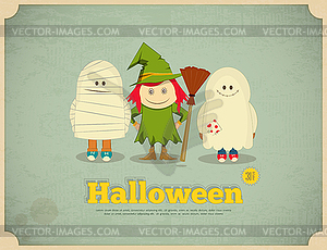 Halloween Card - vector clipart / vector image