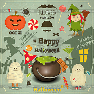 Halloween Card - vector image