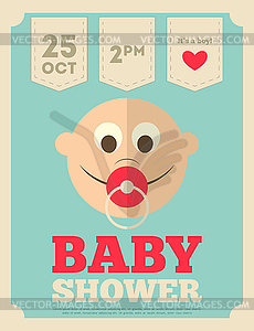 Baby Shower Poster - vector image