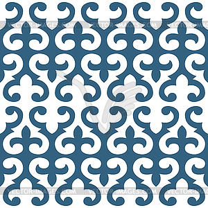 Seamless floral tiling pattern - vector clipart