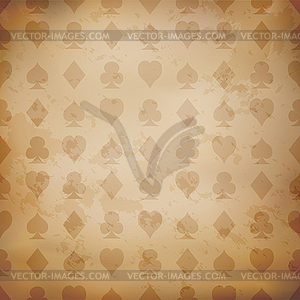 Playing card suits background - vector clip art