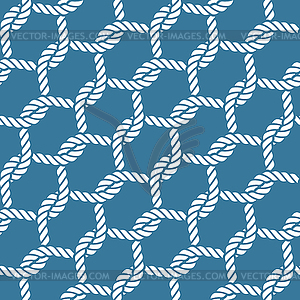 Seamless nautical rope pattern - vector image