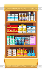 Pharmacy, medicine - color vector clipart