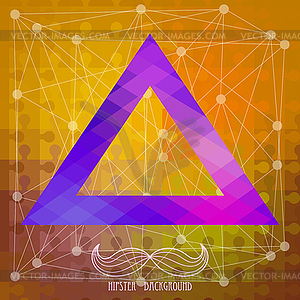 Hipster background - vector image