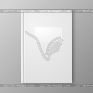 Book on gray background - vector clipart