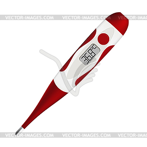 Electronic thermometer - vector clip art