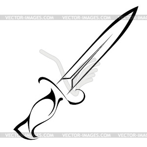 Tattoo knife - vector image